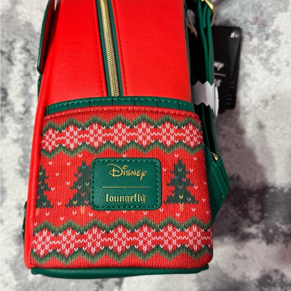 Stitch Holiday Disney Loungefly Backpack - Picture 7 of 9